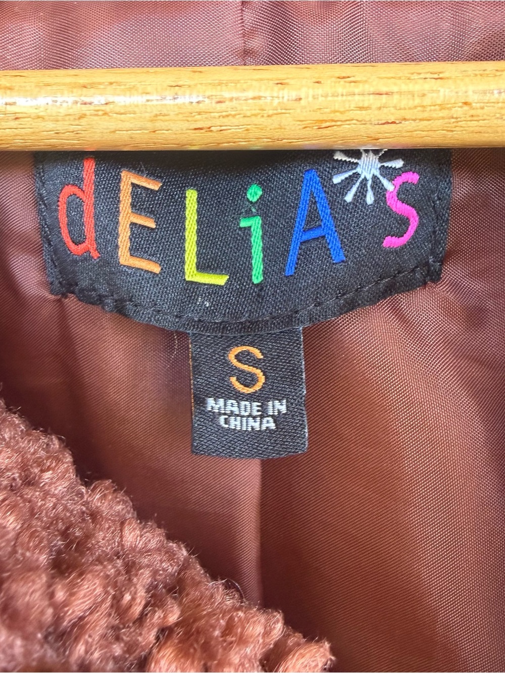 dELiA*s Dolls Kill Bear In Mind Fuzzy Teddy Jacket S - Picture 2 of 5